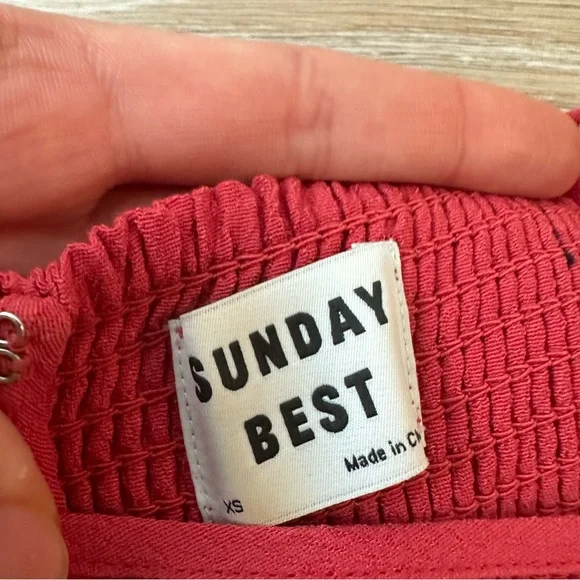 Aritzia Sunday Best Mini Red Dress - Picture 3 of 3